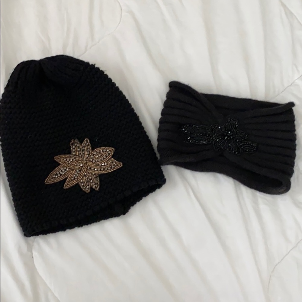 Hat and head band set